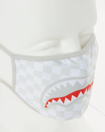 SHARKS IN PARIS (WHITE) FORM-FITTING MASK | Sprayground Trending
