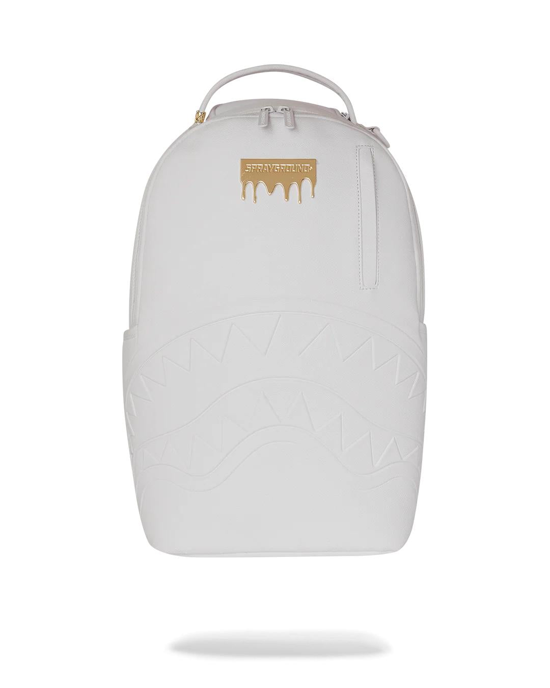 GOLD BRICK LUXE WHITE BACKPACK | Sprayground Latest