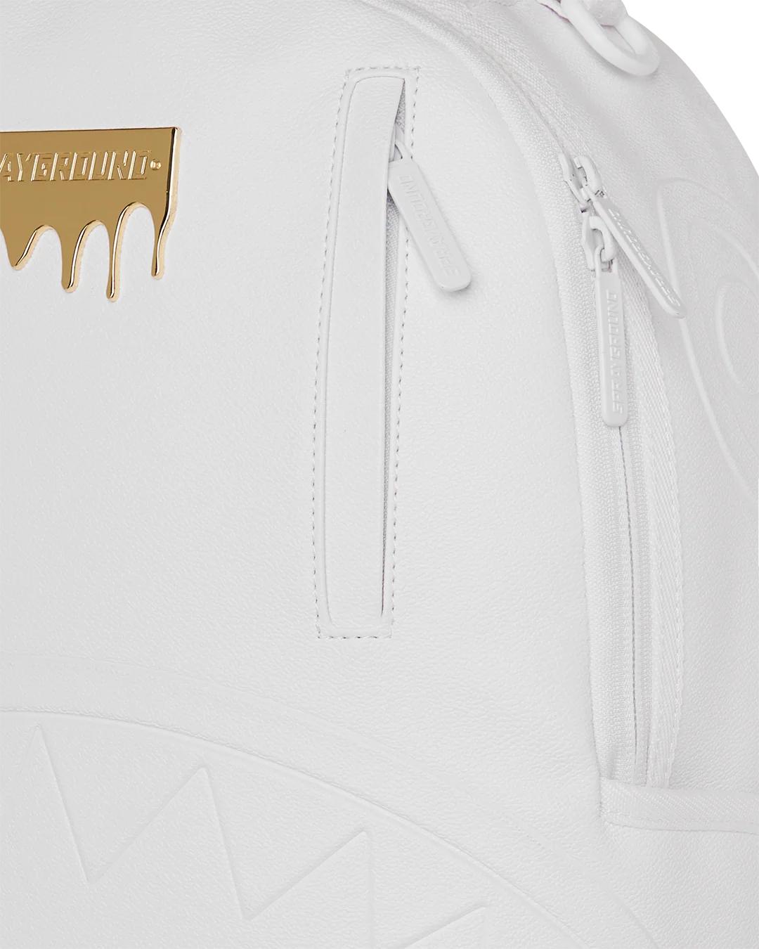 GOLD BRICK LUXE WHITE BACKPACK | Sprayground Latest