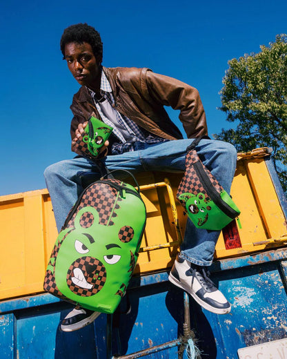 GREEN MONEY BEAR SAVVY CROSSBODY | Sprayground Best Seller