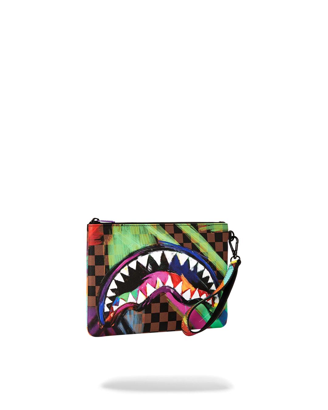 SHARKS IN PARIS CITY STREAKS CROSSOVER CLUTCH | Sprayground Recommended