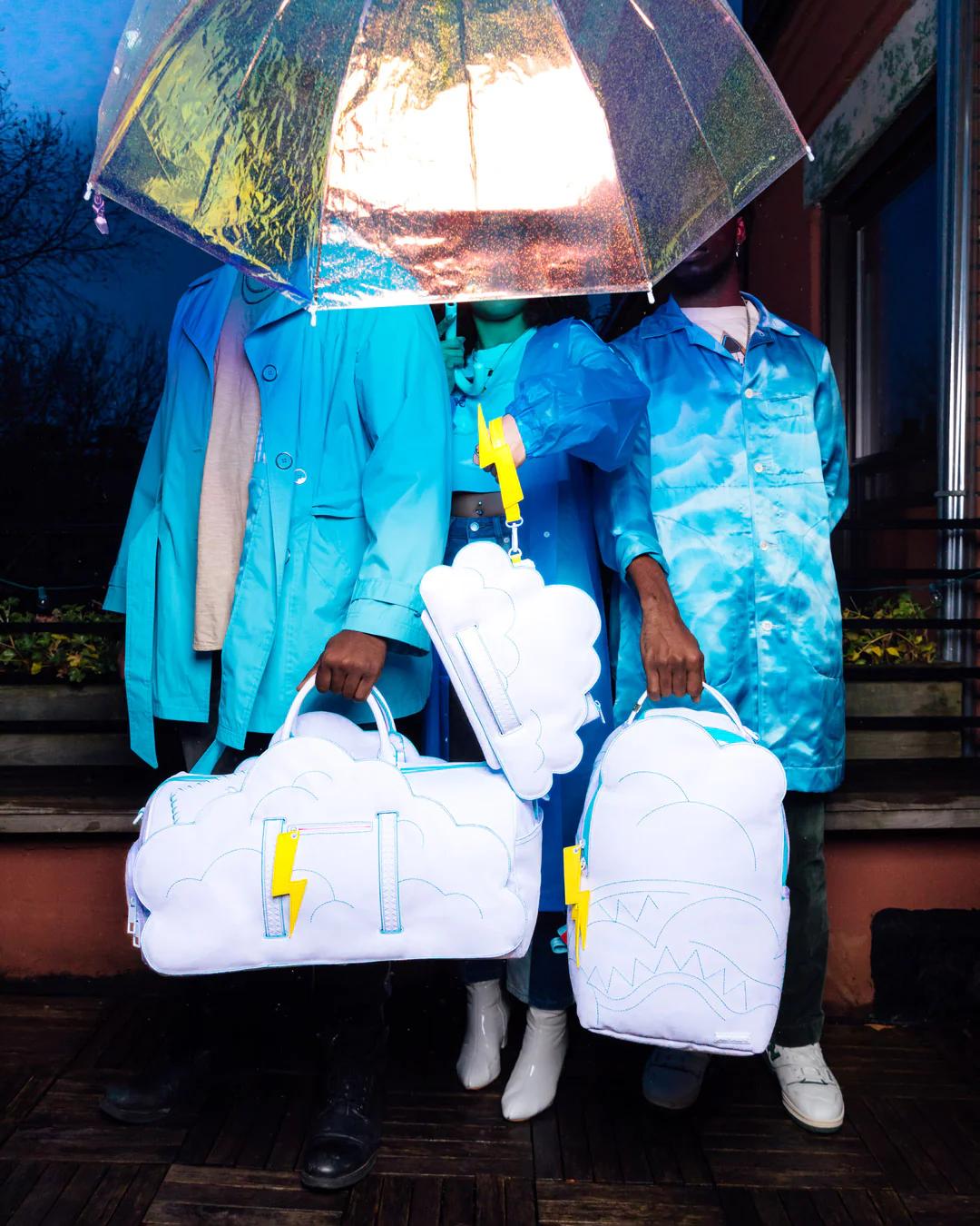 CLOUDY WITH A CHANCE OF SHARK CROSSOVER CLUTCH | Sprayground Value
