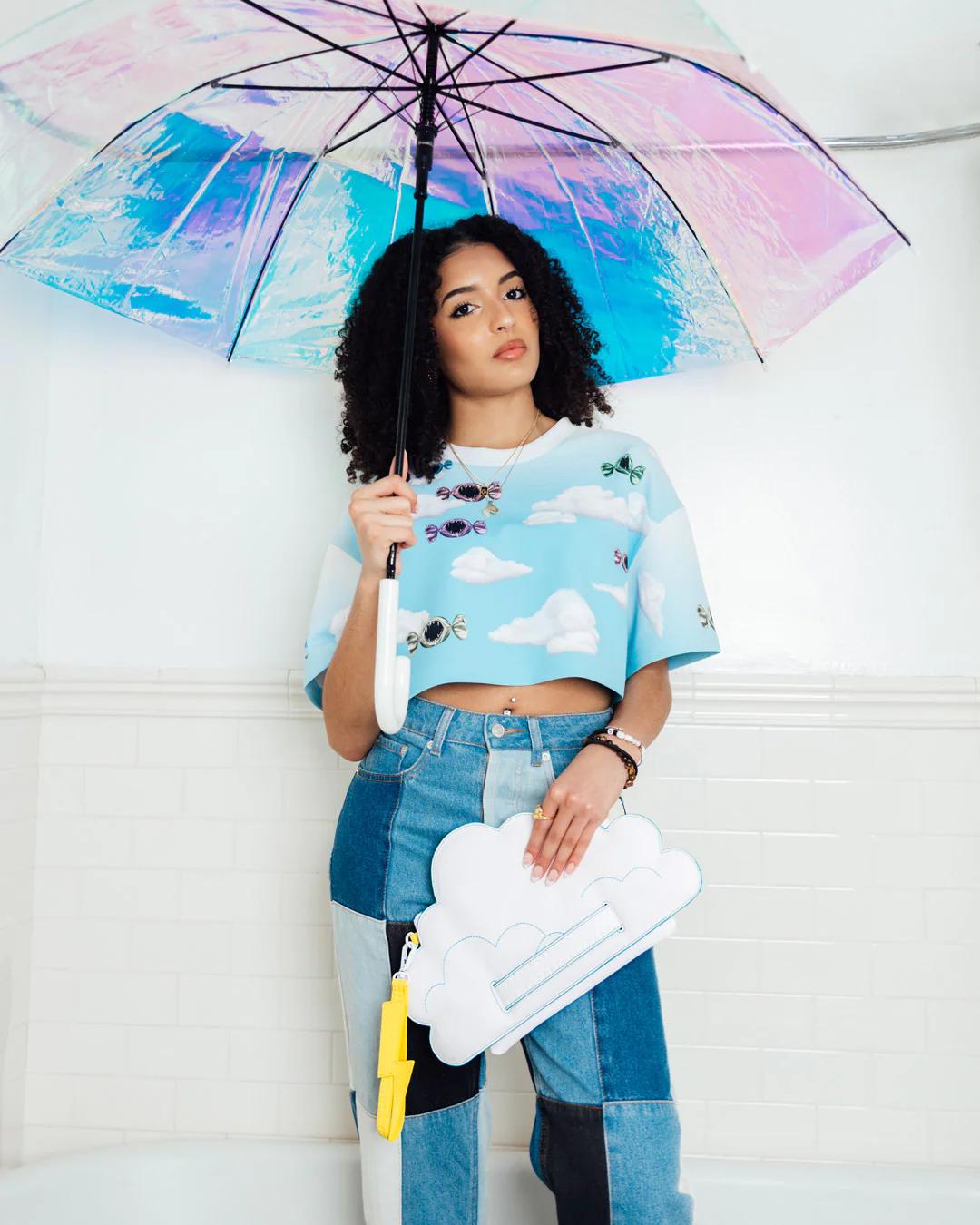 CLOUDY WITH A CHANCE OF SHARK CROSSOVER CLUTCH | Sprayground Value