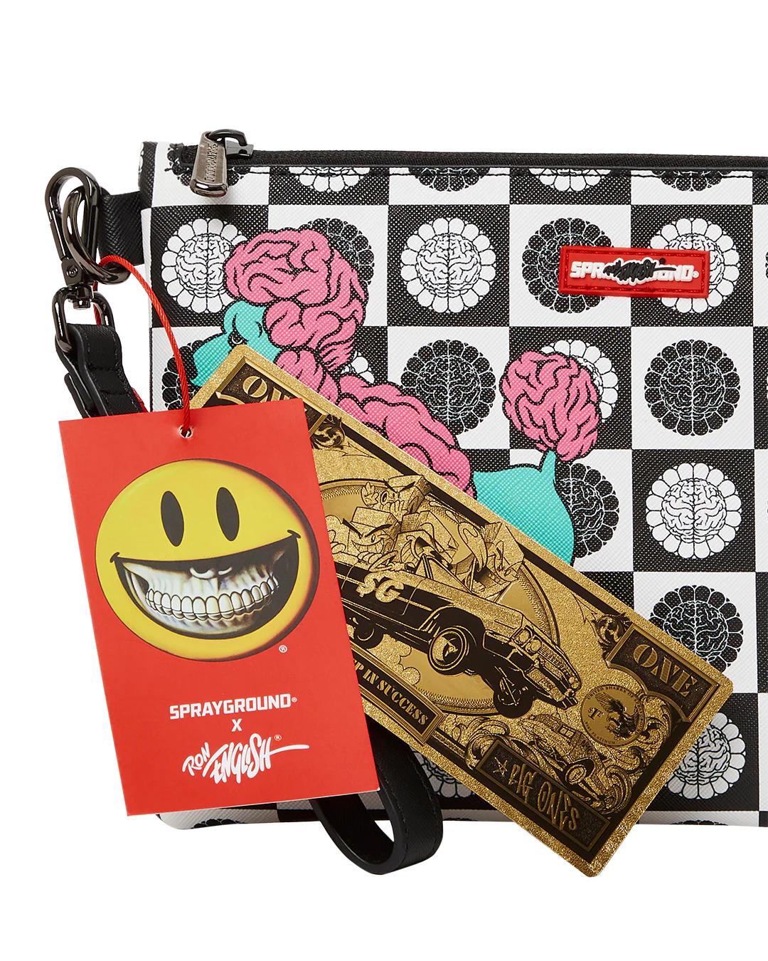 POODLE CHECK RON ENGLISH COLLAB POUCHETTE | Sprayground Recommended