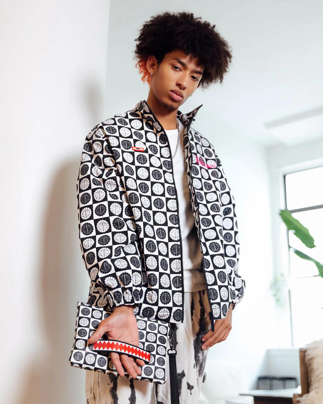 POODLE CHECK RON ENGLISH COLLAB POUCHETTE | Sprayground Recommended