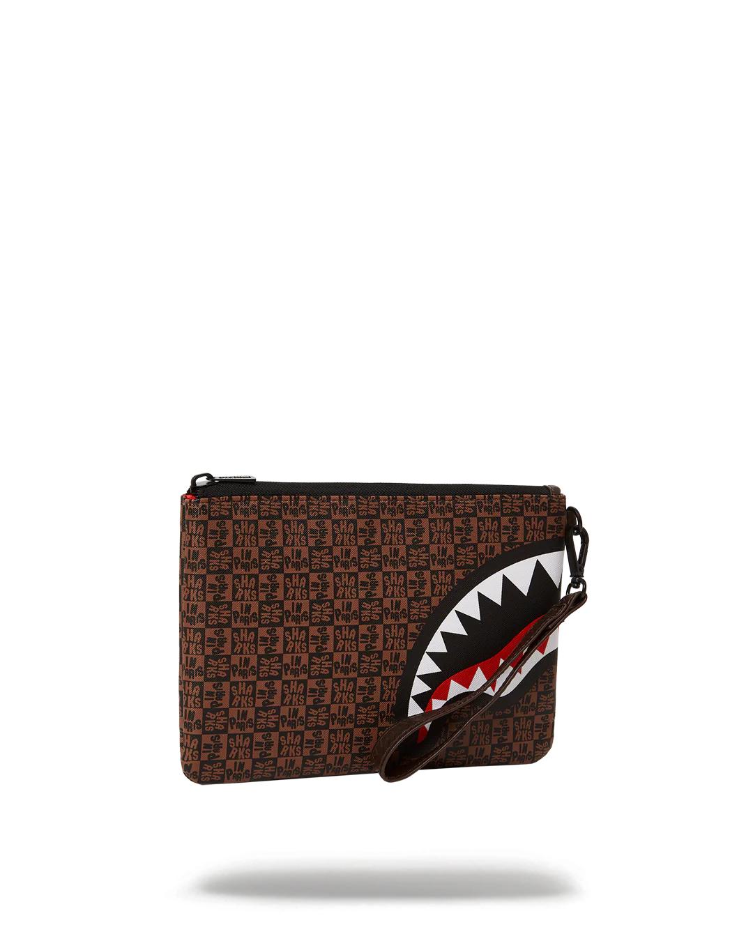 FRENZY SHARKS CROSSOVER CLUTCH | Sprayground Exclusive