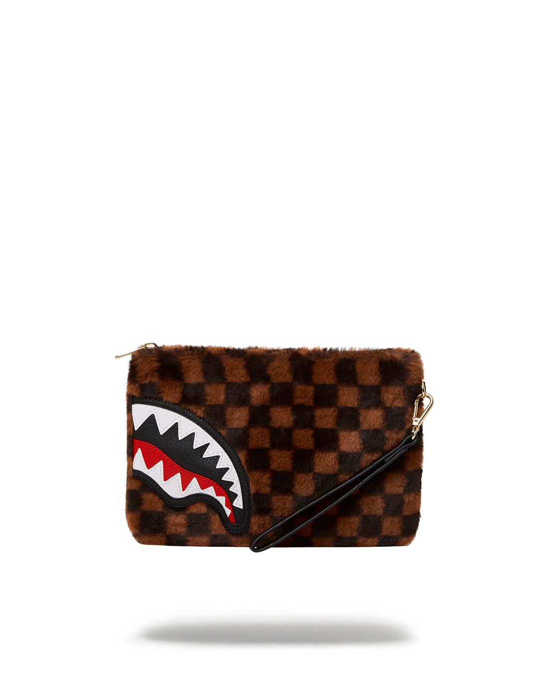 FURRR SHARKS IN PARIS CROSSOVER CLUTCH | Sprayground Signature
