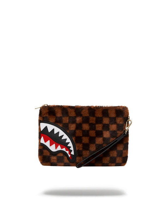 FURRR SHARKS IN PARIS CROSSOVER CLUTCH | Sprayground Signature