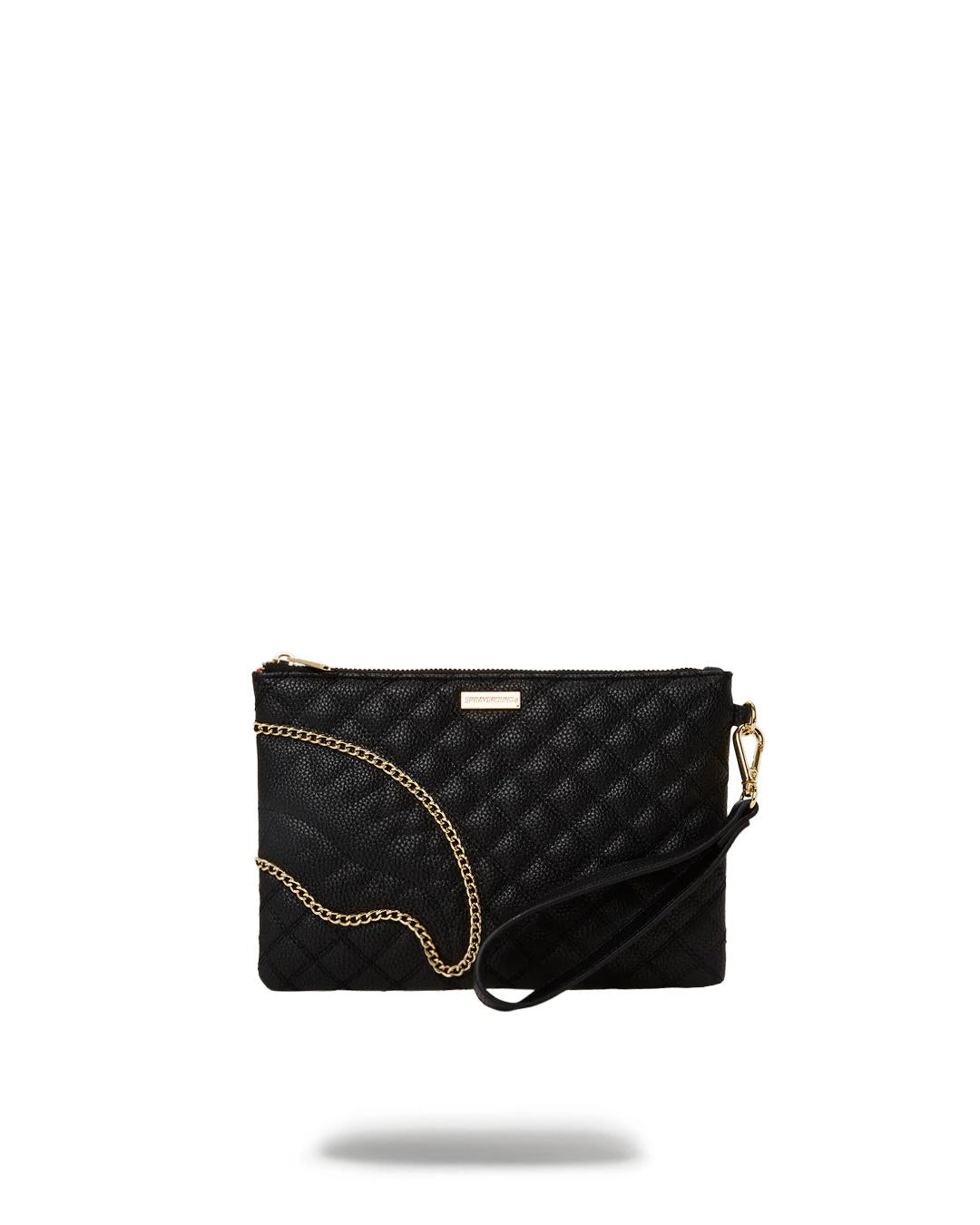 LEVELED UP SPLIT QUILT SHARK CROSSOVER CLUTCH | Sprayground New