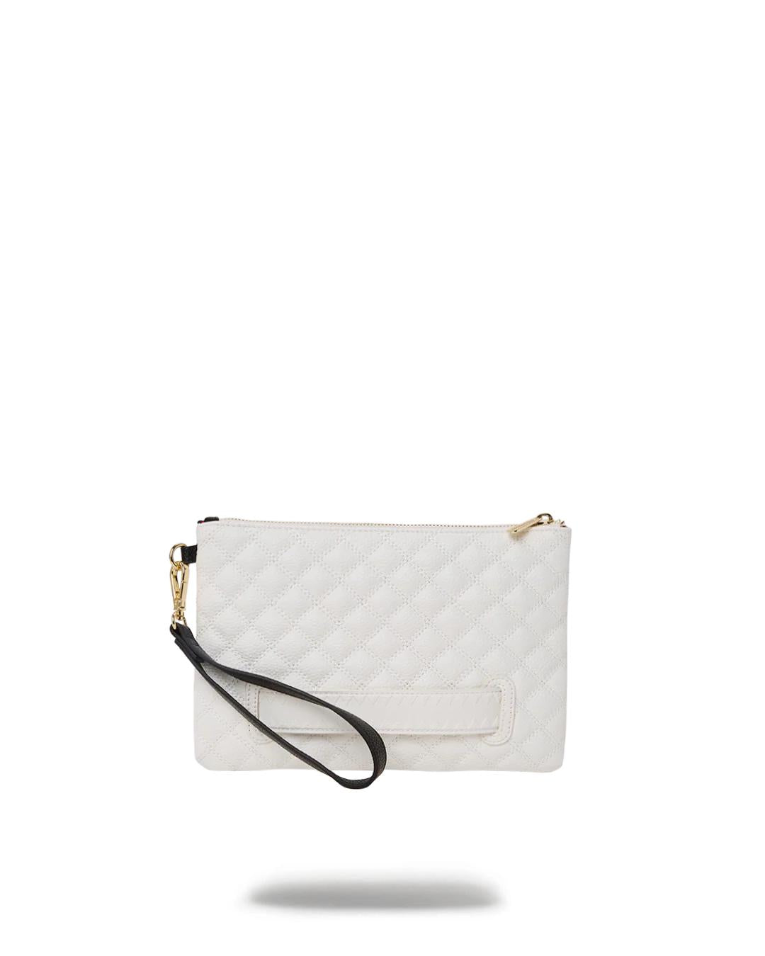 LEVELED UP SPLIT QUILT SHARK CROSSOVER CLUTCH | Sprayground New