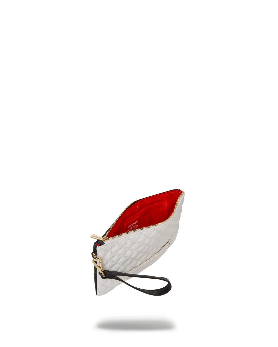 LEVELED UP SPLIT QUILT SHARK CROSSOVER CLUTCH | Sprayground New