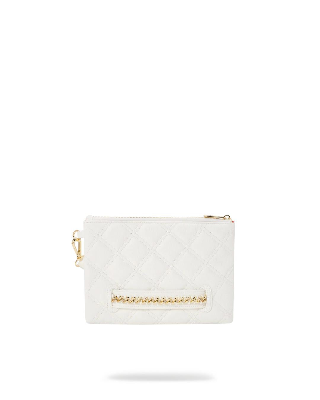 RIVIERA LE BLANC GOLD CHAIN SHARK CROSSOVER CLUTCH | Sprayground Signature