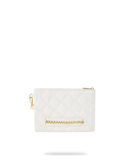 RIVIERA LE BLANC GOLD CHAIN SHARK CROSSOVER CLUTCH | Sprayground Signature