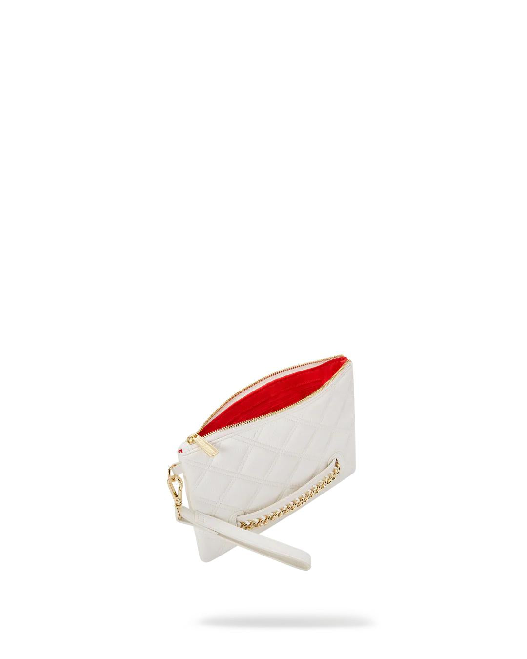 RIVIERA LE BLANC GOLD CHAIN SHARK CROSSOVER CLUTCH | Sprayground Signature