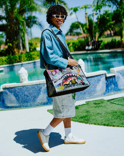 CREATE ANOTHER DAY PYRAMID DUFFLE | Sprayground Featured