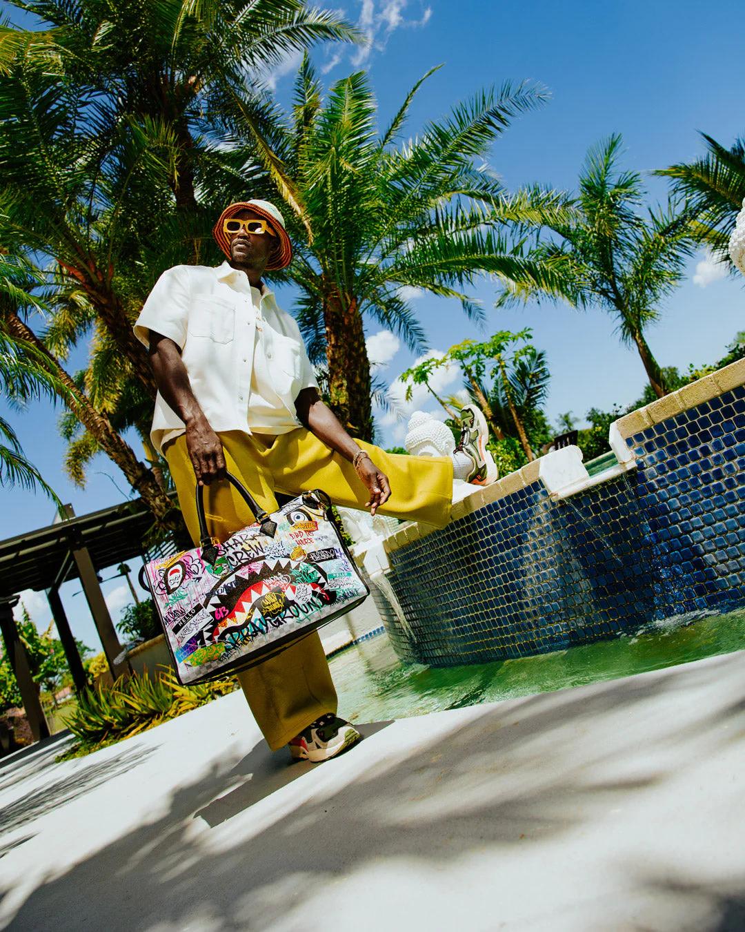 CREATE ANOTHER DAY PYRAMID DUFFLE | Sprayground Featured