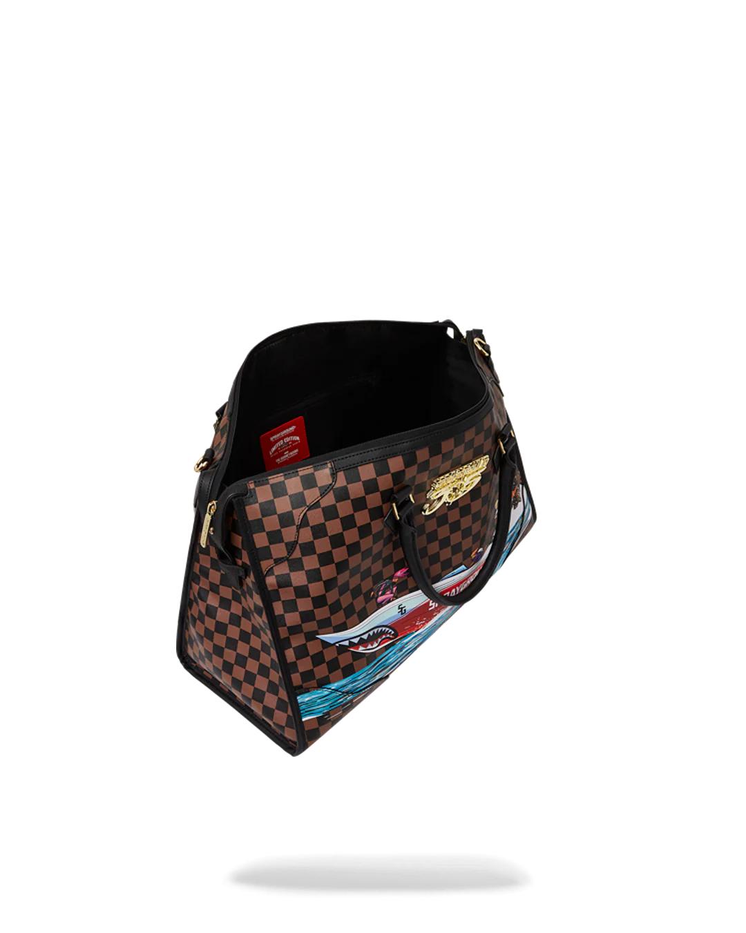 THE 305 SPEEDBOAT GETAWAY PYRAMID DUFFLE | Sprayground Premium