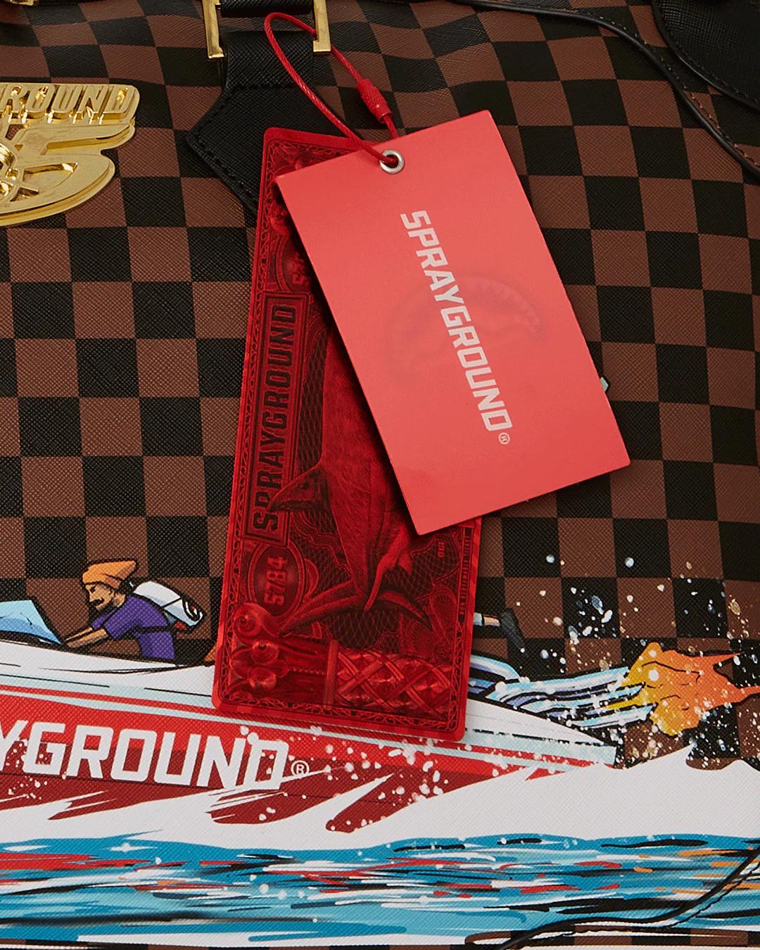 THE 305 SPEEDBOAT GETAWAY PYRAMID DUFFLE | Sprayground Premium