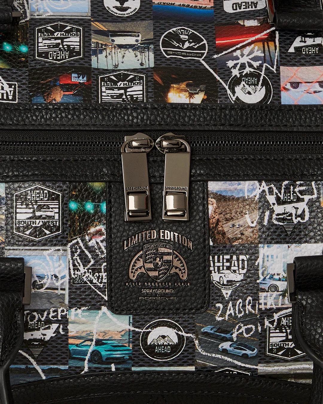PORSCHE AHEAD COLLAB DUFFLE - LIMITED EDITION | Sprayground New