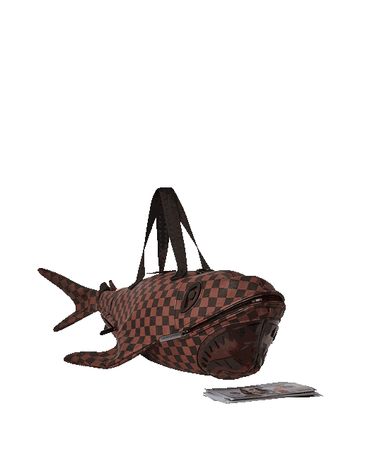 SHARKS IN PARIS CLEAR FOR TAKEOFF SHARK MEDIUM DUFFLE | Sprayground Trending