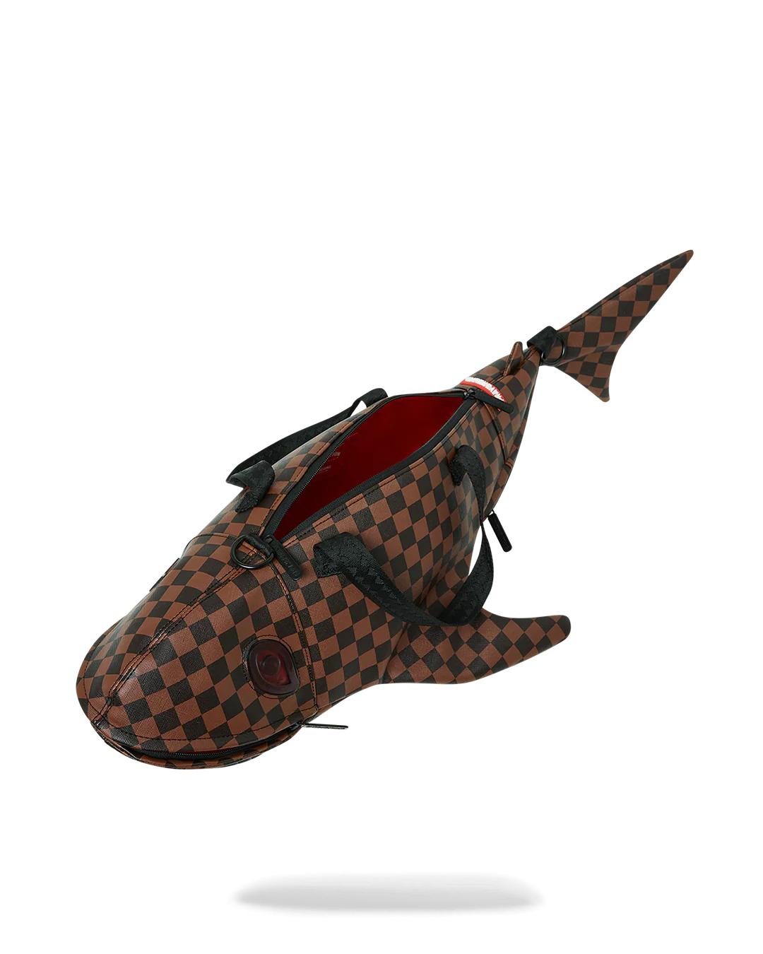 SHARKS IN PARIS CLEAR FOR TAKEOFF SHARK MEDIUM DUFFLE | Sprayground Trending