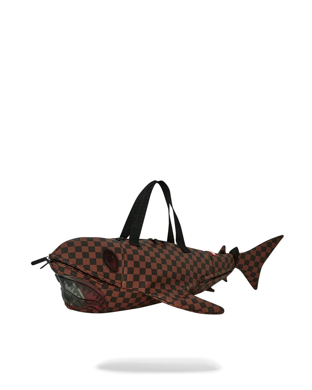 SHARKS IN PARIS CLEAR FOR TAKEOFF SHARK MEDIUM DUFFLE | Sprayground Trending