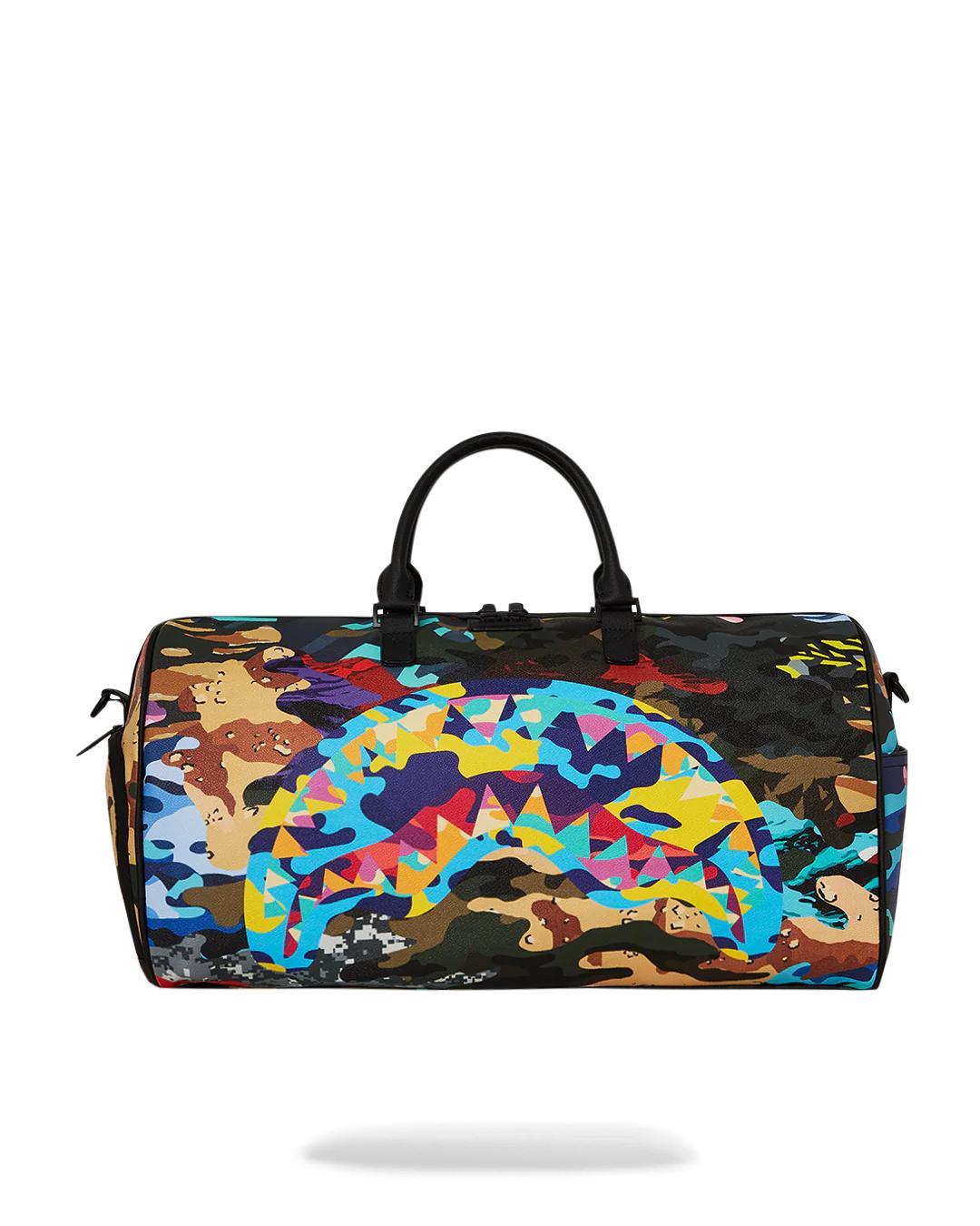 SLICED AND DICED CAMO DUFFLE | Sprayground Essential