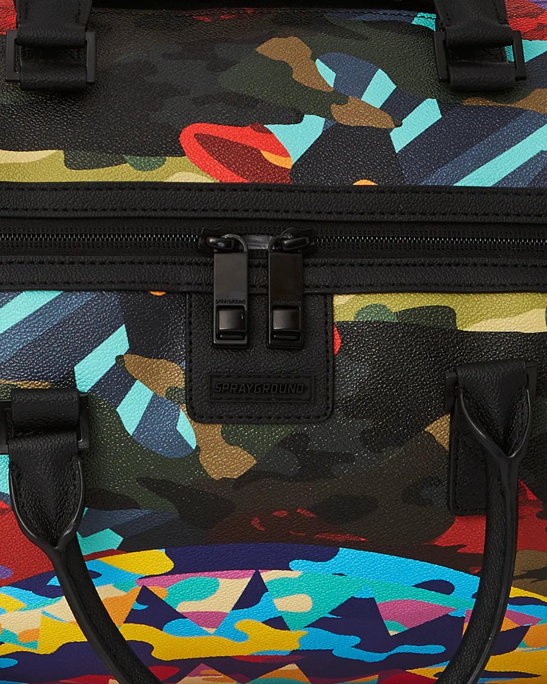 SLICED AND DICED CAMO DUFFLE | Sprayground Essential