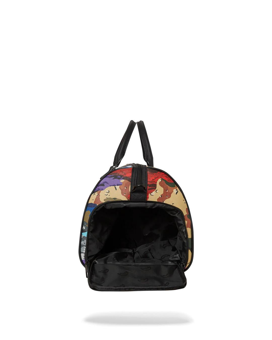 SLICED AND DICED CAMO DUFFLE | Sprayground Essential
