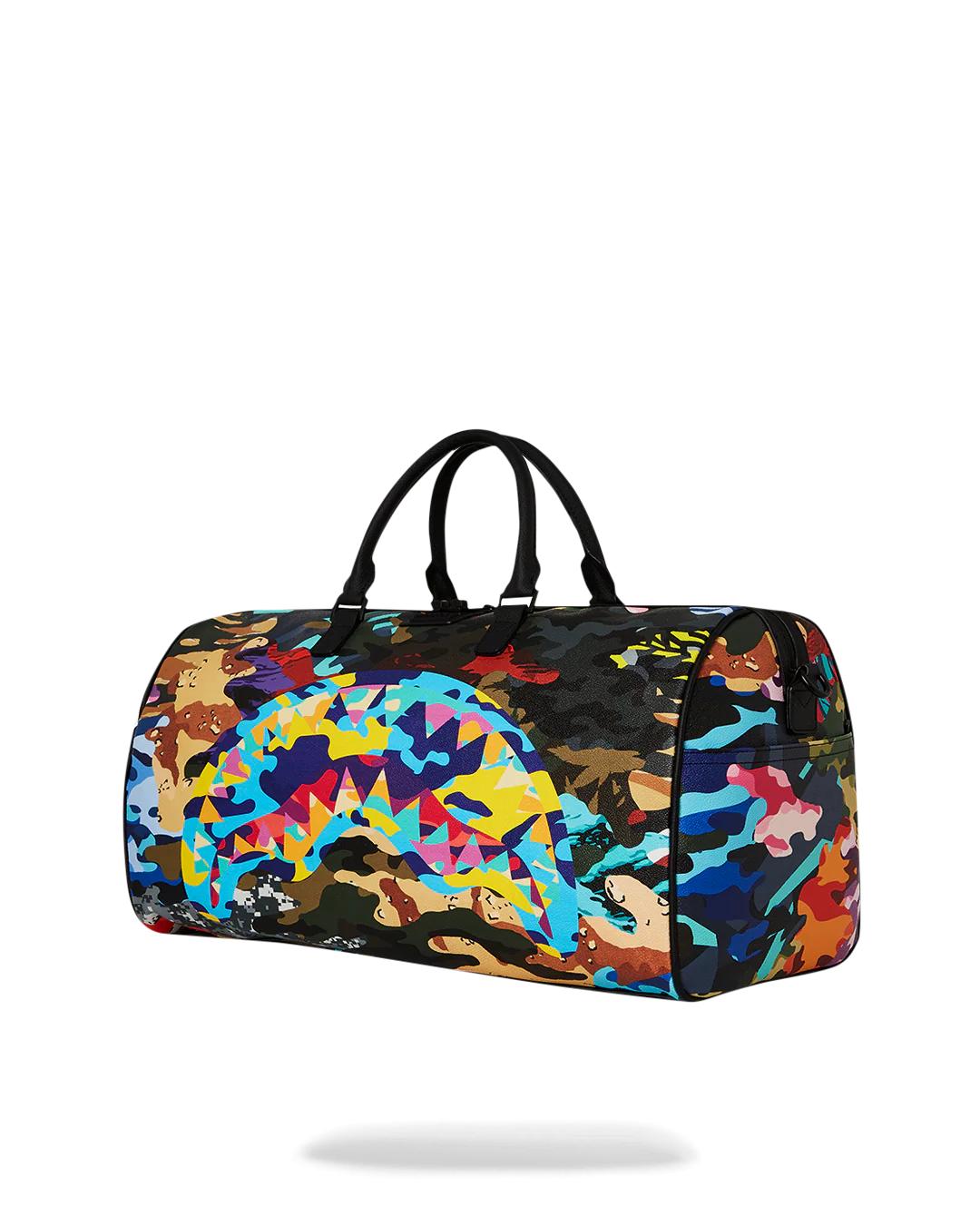 SLICED AND DICED CAMO DUFFLE | Sprayground Essential