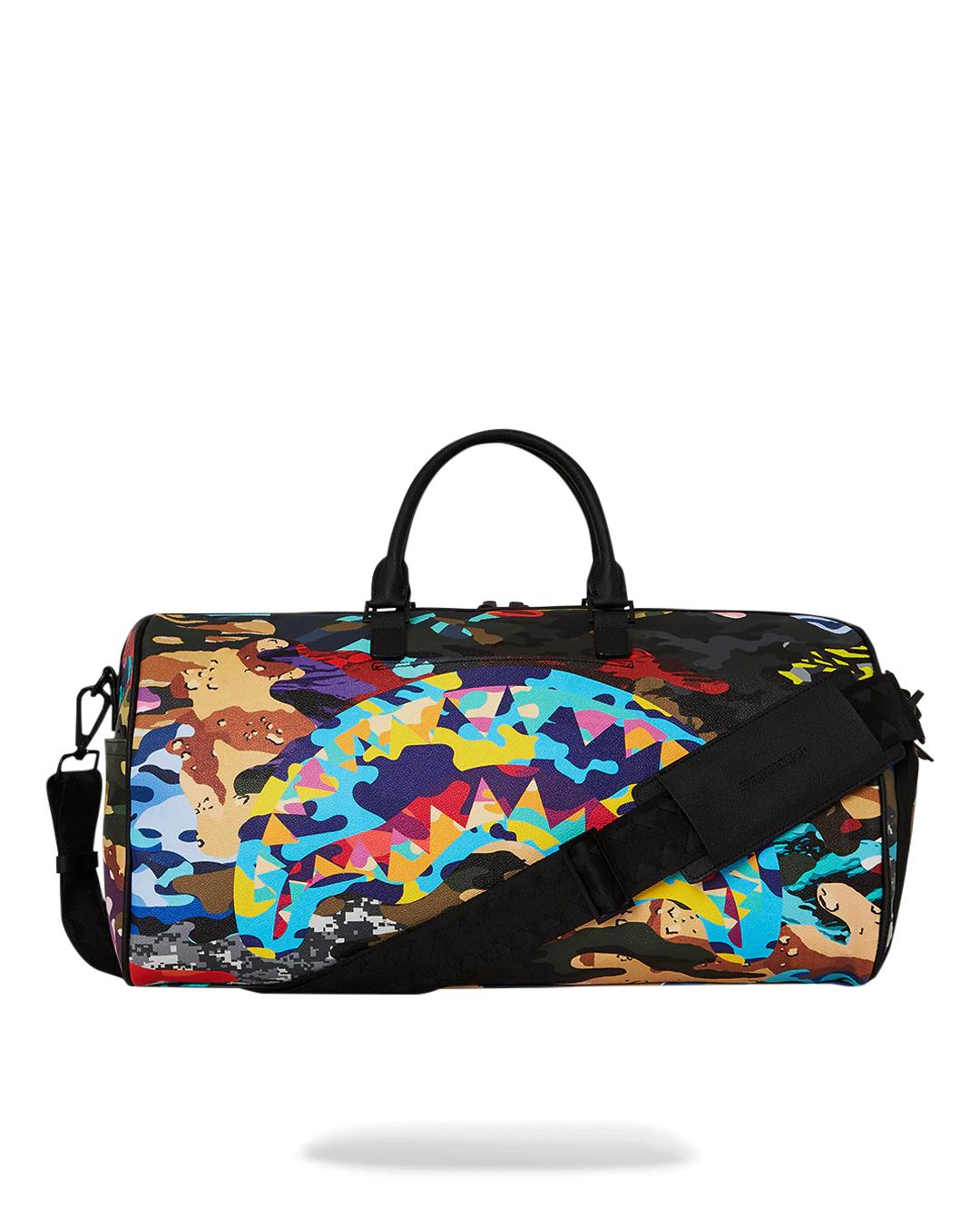 SLICED AND DICED CAMO DUFFLE | Sprayground Essential