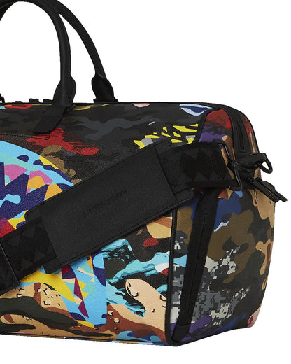 SLICED AND DICED CAMO DUFFLE | Sprayground Essential