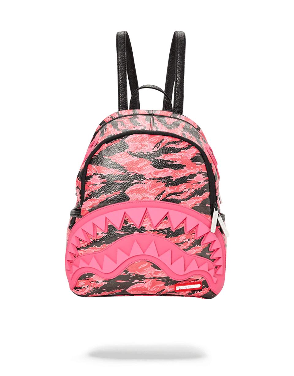 PINK TIGER CAMO SHARKMOUTH SAVAGE BACKPACK | Sprayground Exclusive
