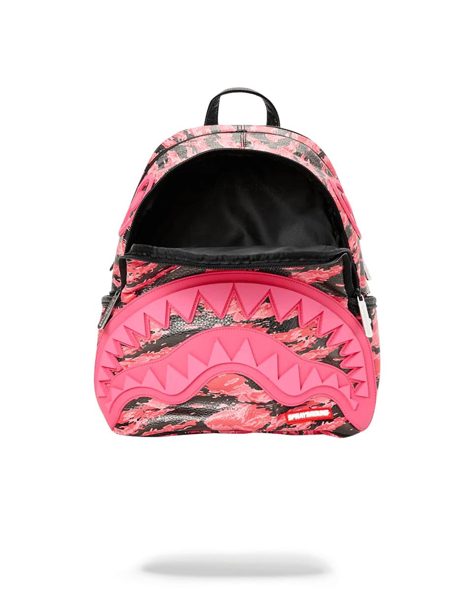 PINK TIGER CAMO SHARKMOUTH SAVAGE BACKPACK | Sprayground Exclusive