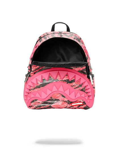 PINK TIGER CAMO SHARKMOUTH SAVAGE BACKPACK | Sprayground Exclusive