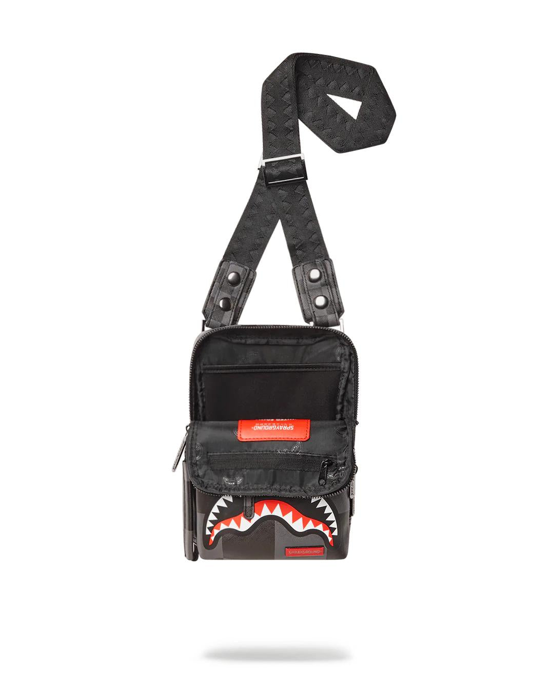 XTC GREY SHARKS IN PARIS SLING | Sprayground Signature