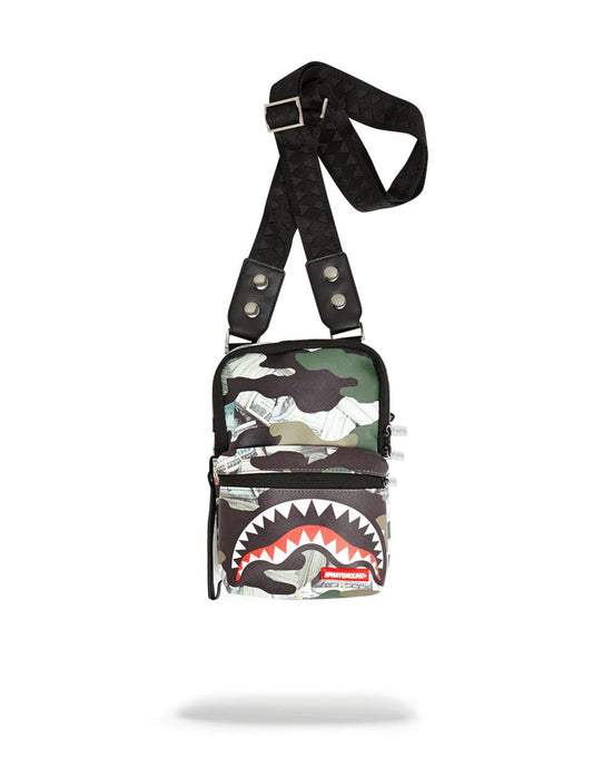 CAMO MONEY SHARK SLING | Sprayground Featured