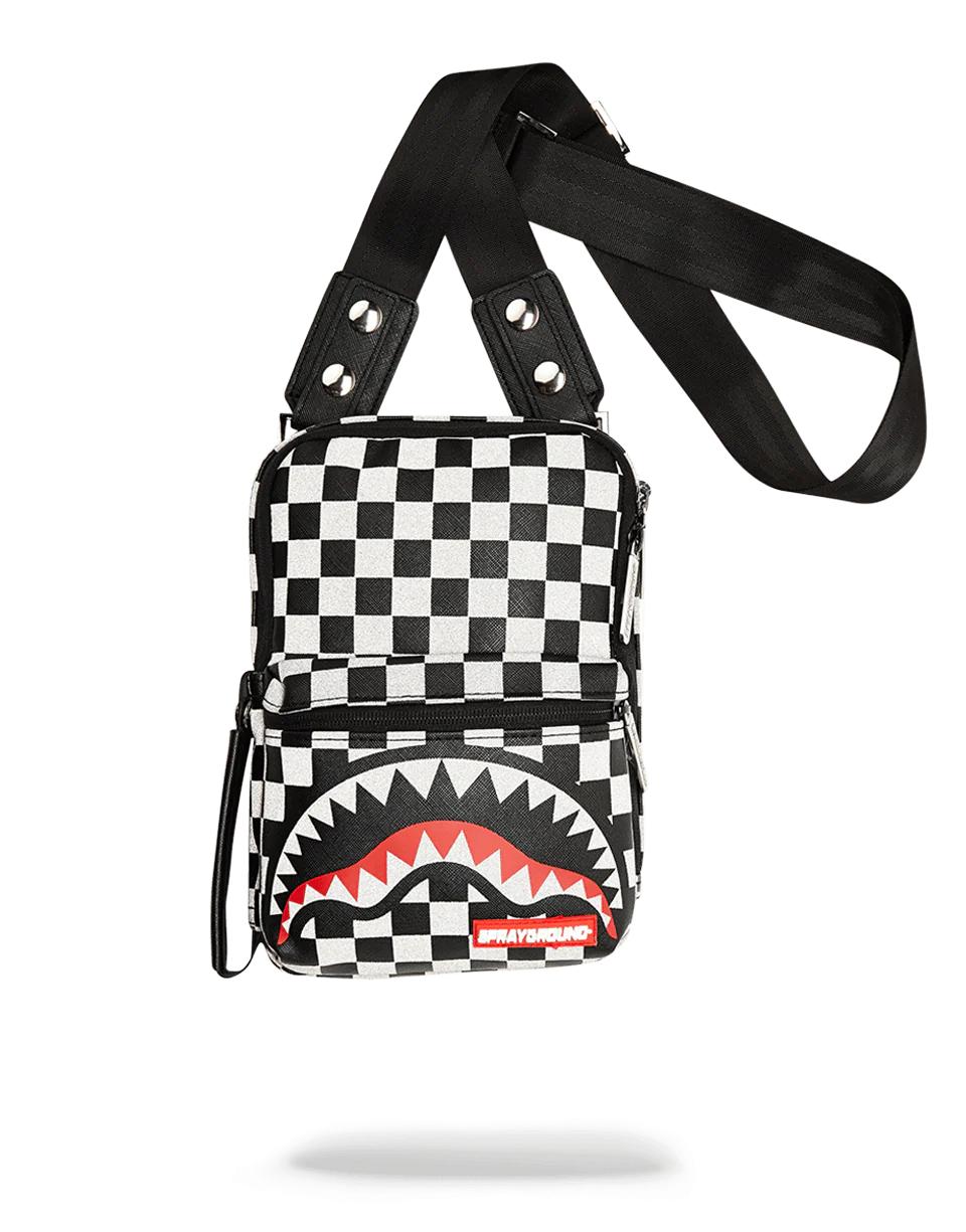 REFLECTIVE SHARKS IN PARIS SLING | Sprayground Trending