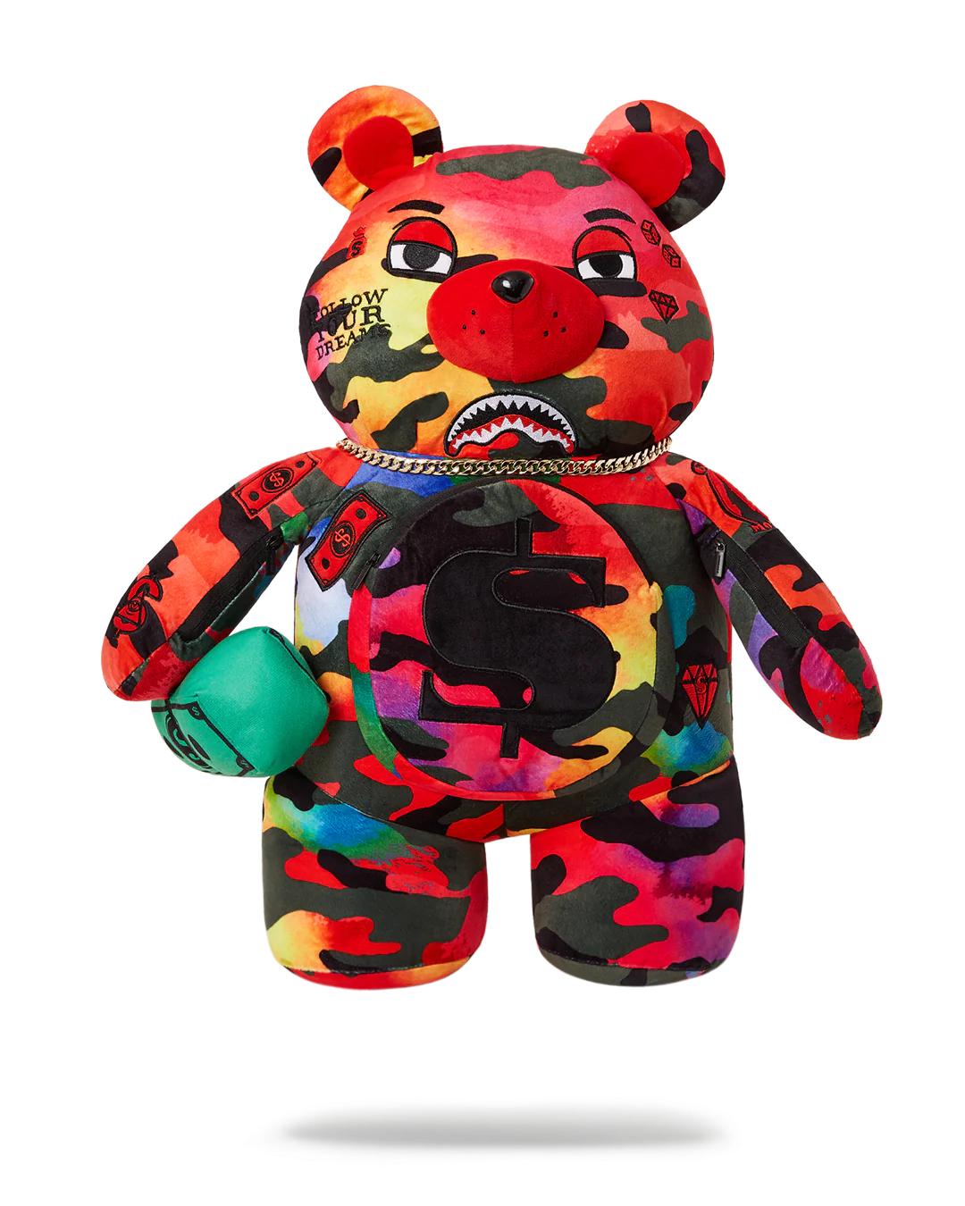CAMOBURST MONEYBEAR TEDDYBEAR BACKPACK | Sprayground Quality