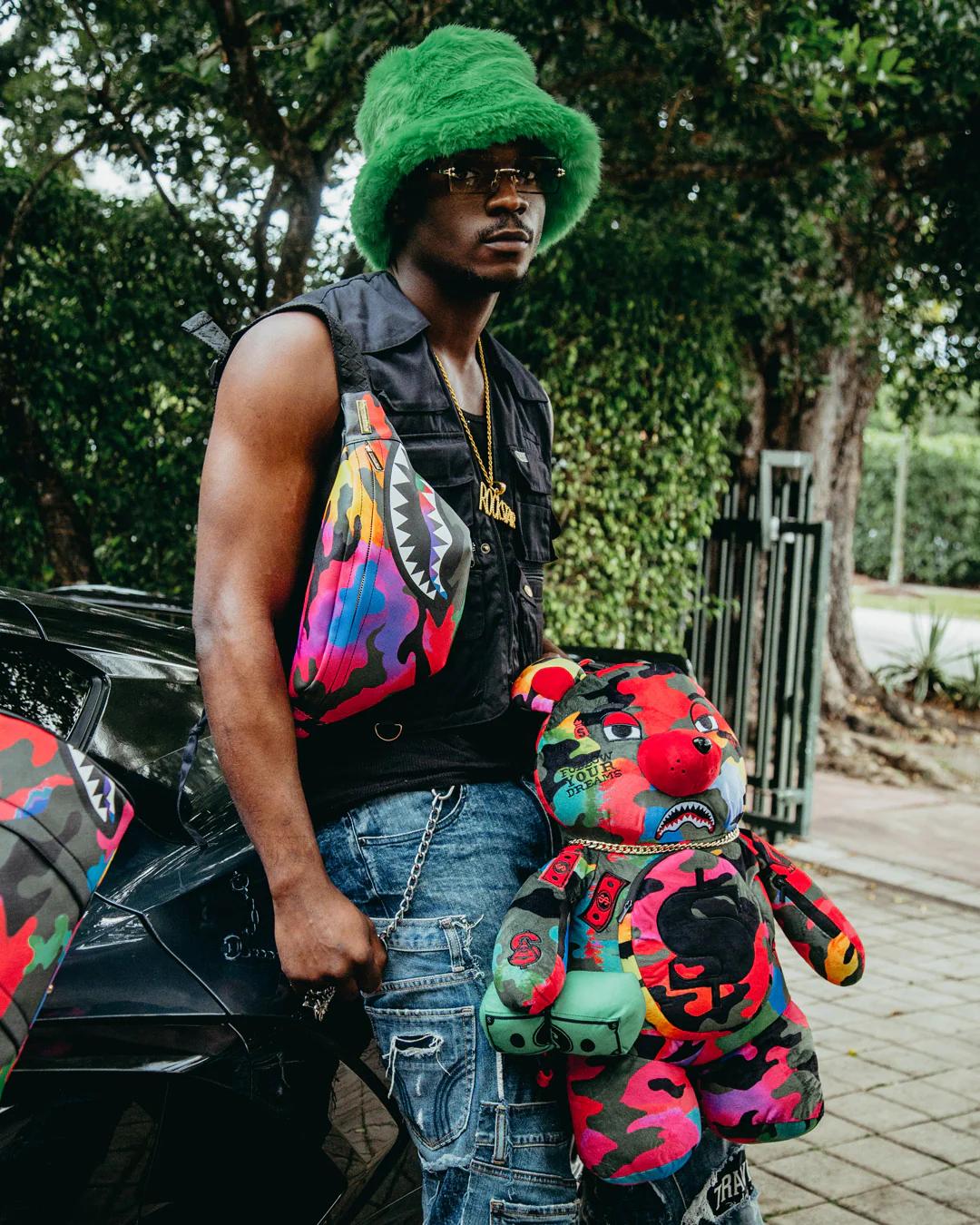CAMOBURST MONEYBEAR TEDDYBEAR BACKPACK | Sprayground Quality