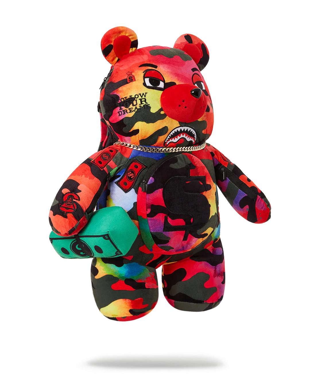 CAMOBURST MONEYBEAR TEDDYBEAR BACKPACK | Sprayground Quality