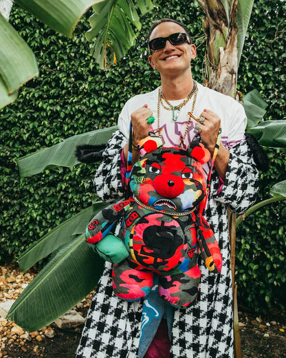 CAMOBURST MONEYBEAR TEDDYBEAR BACKPACK | Sprayground Quality