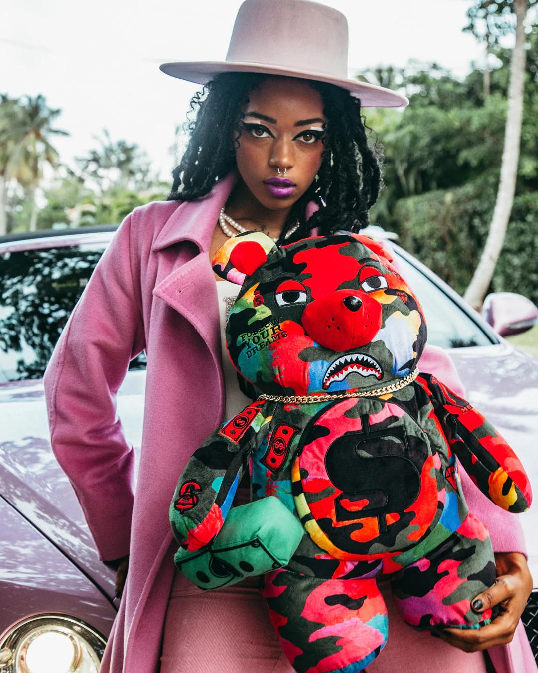 CAMOBURST MONEYBEAR TEDDYBEAR BACKPACK | Sprayground Quality