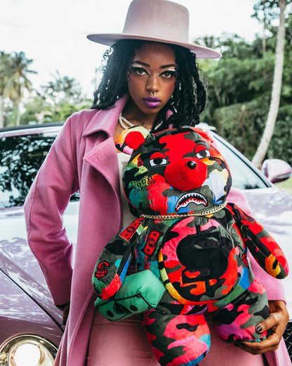 CAMOBURST MONEYBEAR TEDDYBEAR BACKPACK | Sprayground Quality