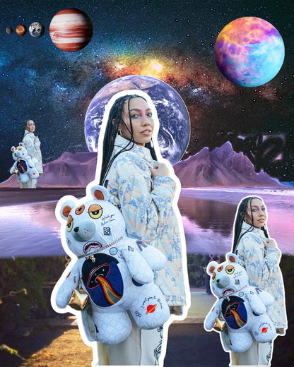 UFO SPACED OUT MONEYBEAR TEDDYBEAR BACKPACK | Sprayground Premium