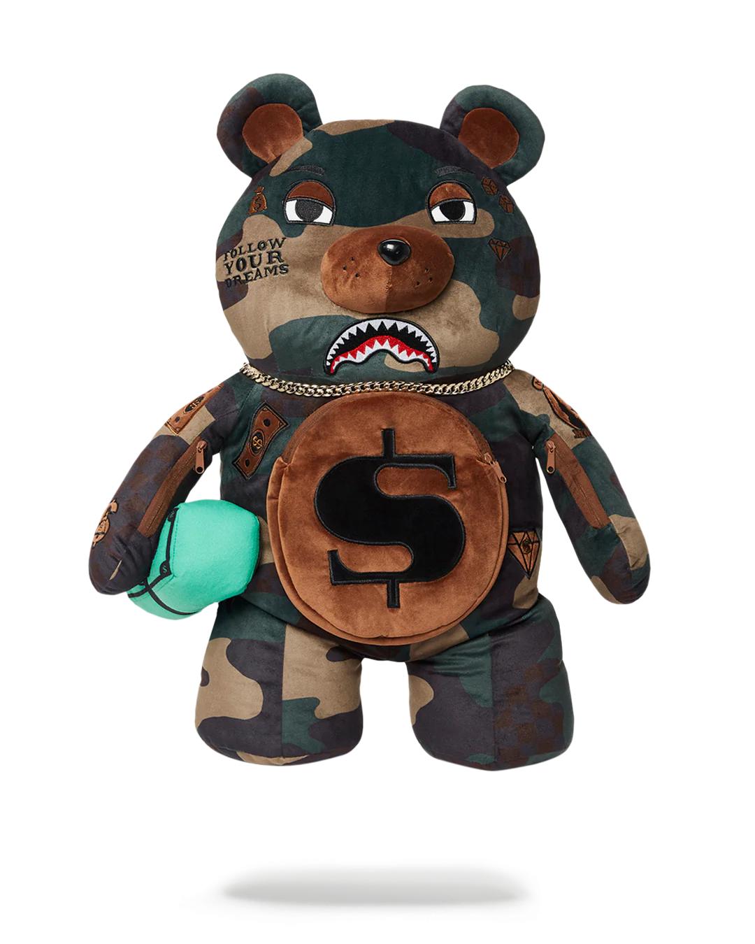 CAMOCHECK MONEYBEAR TEDDYBEAR BACKPACK | Sprayground New