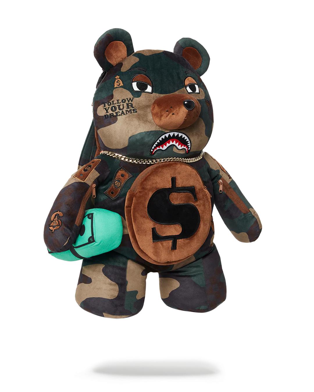 CAMOCHECK MONEYBEAR TEDDYBEAR BACKPACK | Sprayground New