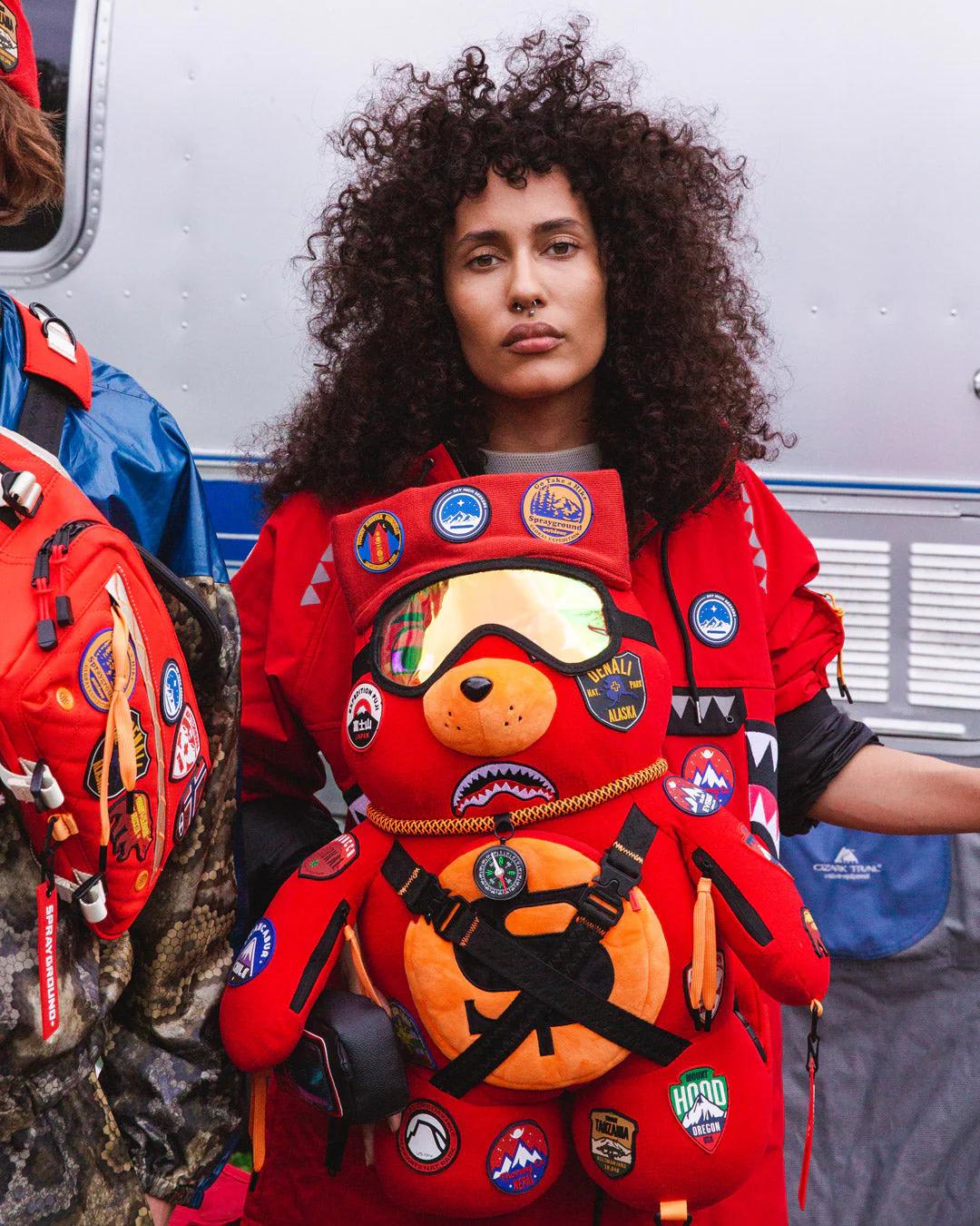 THE GLOBAL EXPEDITION MONEYBEAR TEDDYBEAR BACKPACK | Sprayground Featured