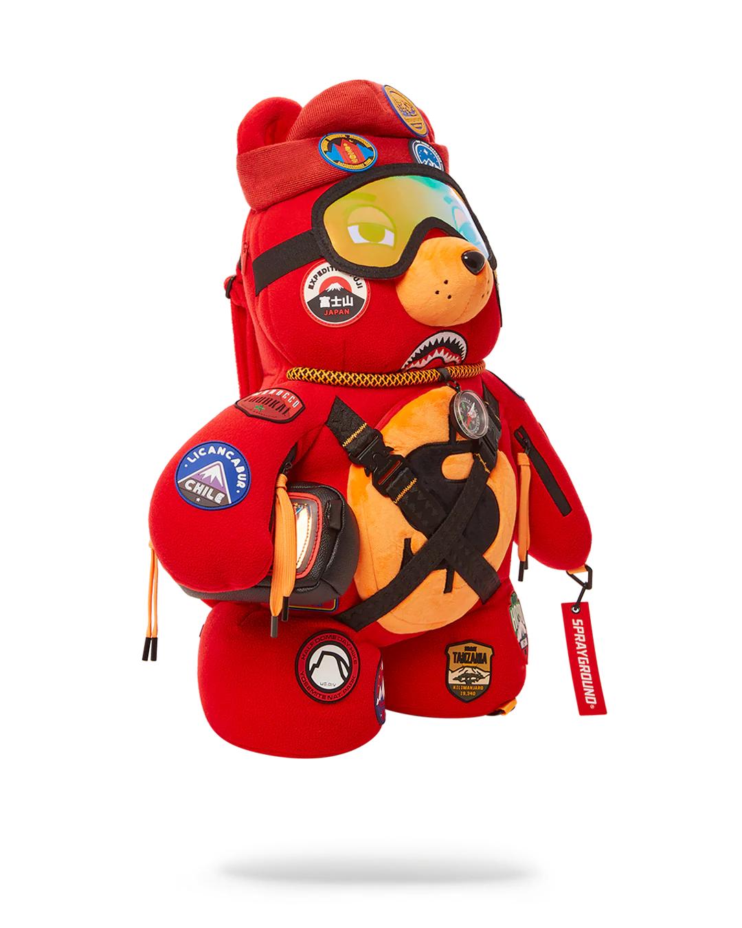 THE GLOBAL EXPEDITION MONEYBEAR TEDDYBEAR BACKPACK | Sprayground Featured