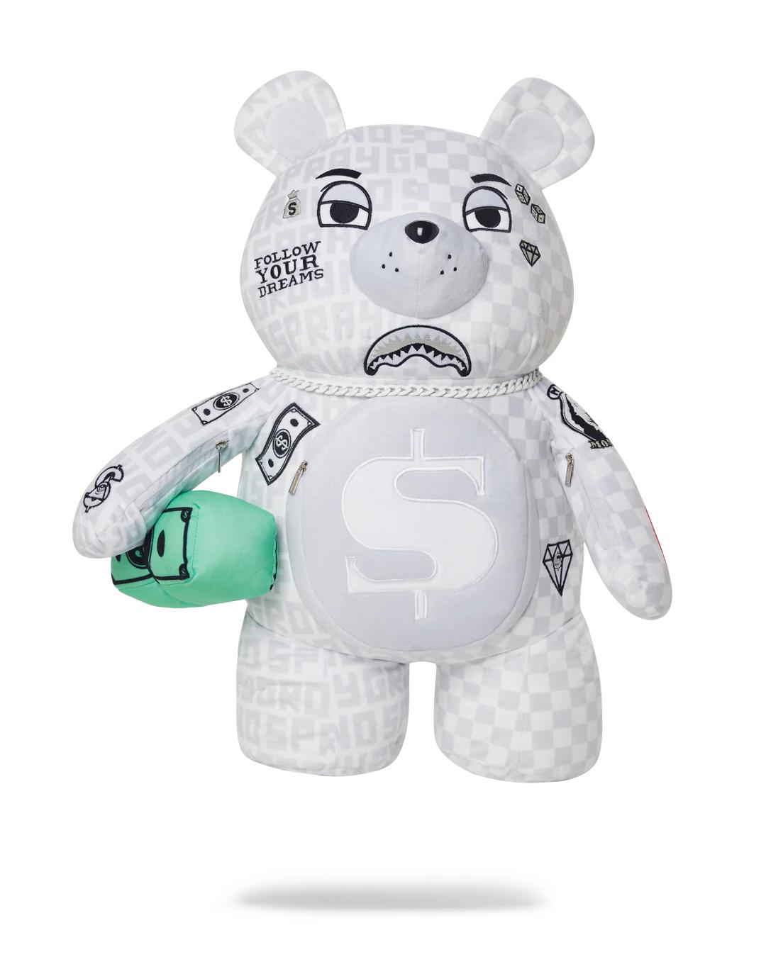 SPLIT THE CHECK (PEARL) MONEYBEAR TEDDYBEAR BACKPACK | Sprayground Popular